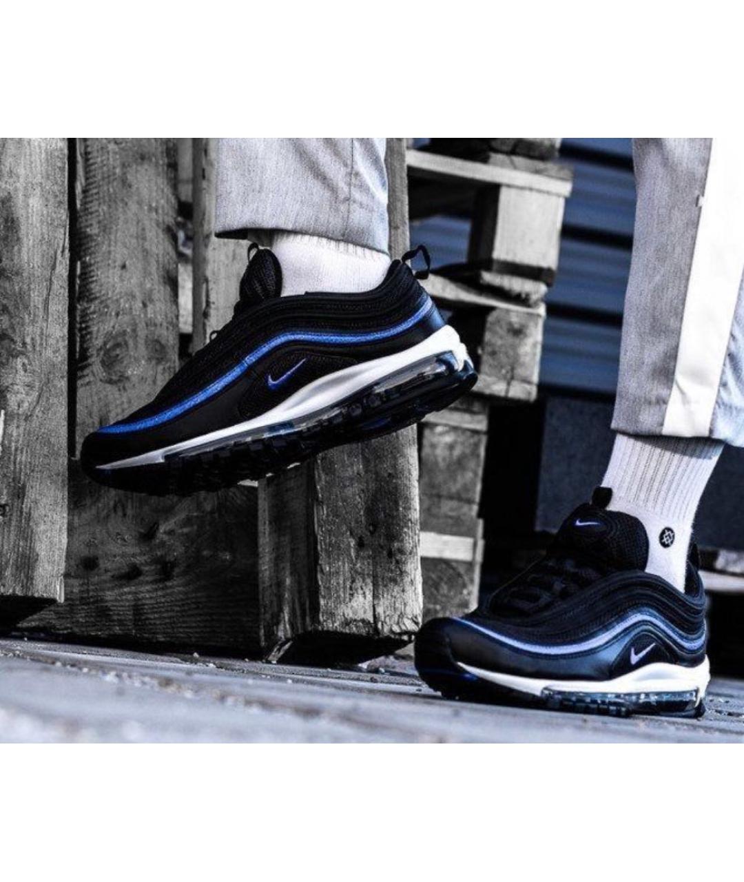 NIKE Черные кожаные низкие кроссовки / кеды, фото 8