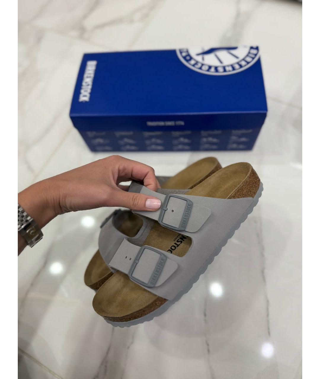 BIRKENSTOCK Кожаные сандалии, фото 4
