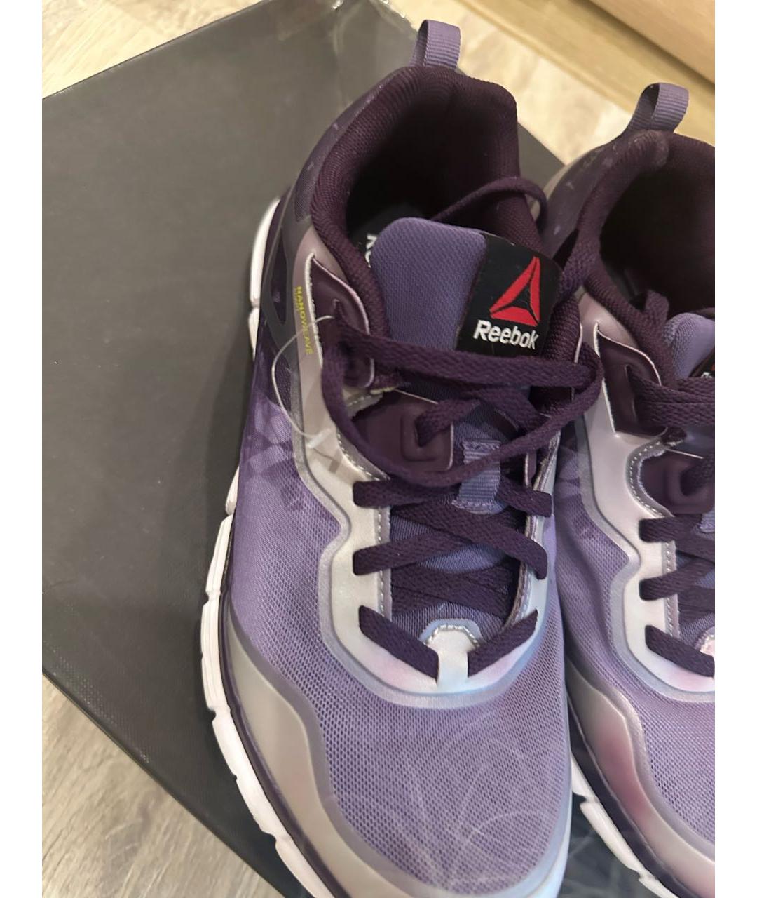 REEBOK Фиолетовые синтетические кроссовки, фото 4
