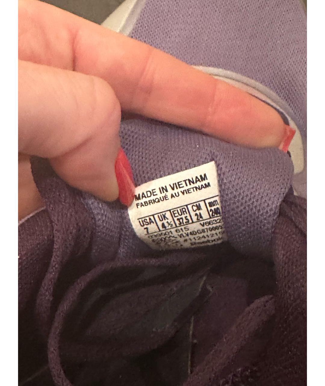 REEBOK Фиолетовые синтетические кроссовки, фото 5