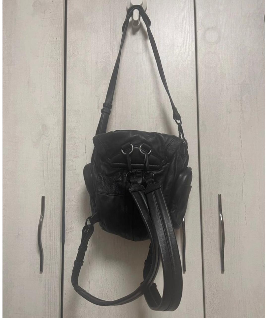 ALEXANDER WANG Черный кожаный рюкзак, фото 2