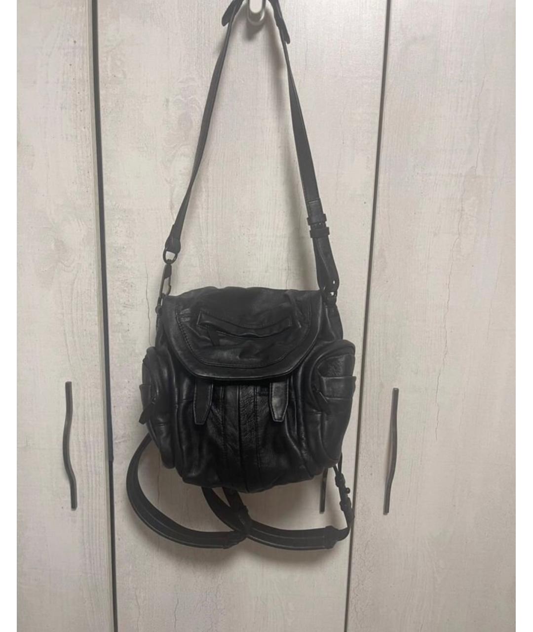 ALEXANDER WANG Черный кожаный рюкзак, фото 3