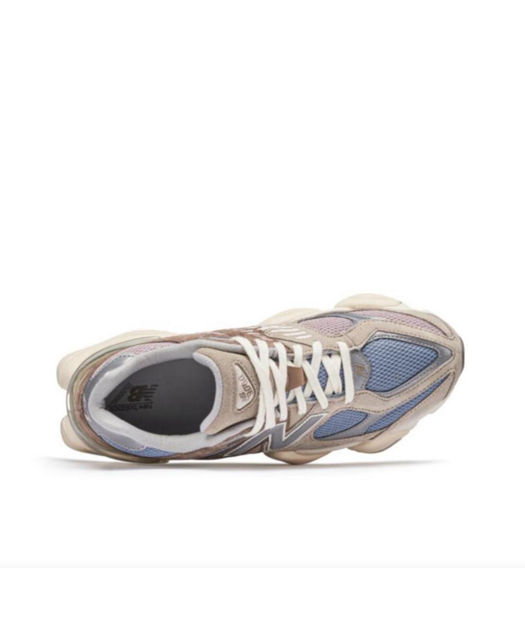 NEW BALANCE Бежевые замшевые низкие кроссовки / кеды, фото 3