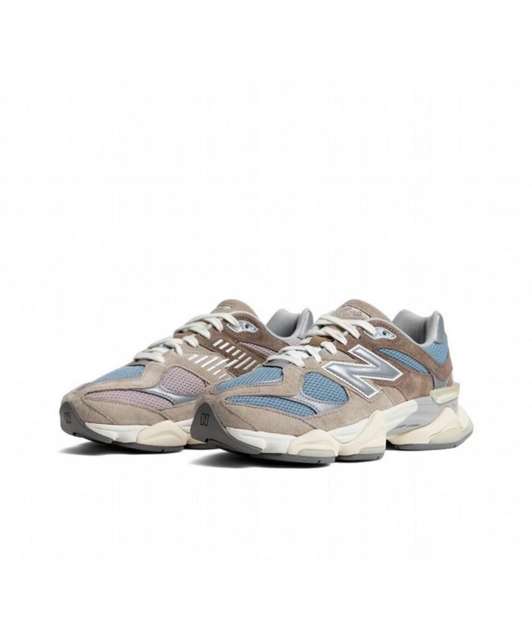 NEW BALANCE Бежевые замшевые низкие кроссовки / кеды, фото 2