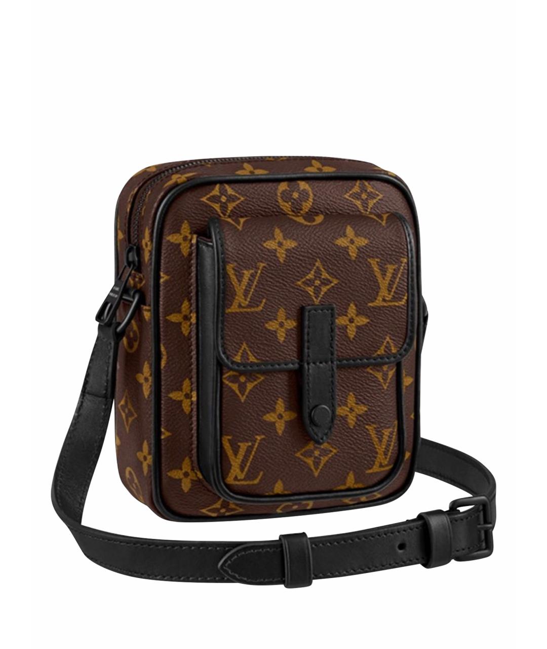 LOUIS VUITTON Коричневая сумка на плечо, фото 7