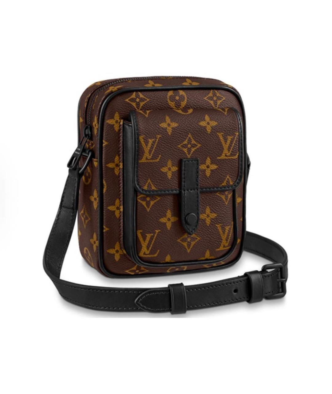 LOUIS VUITTON Коричневая сумка на плечо, фото 6