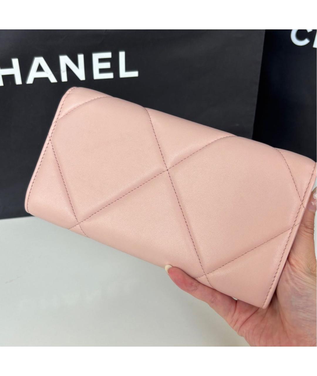 CHANEL Коралловая кожаная сумка через плечо, фото 3