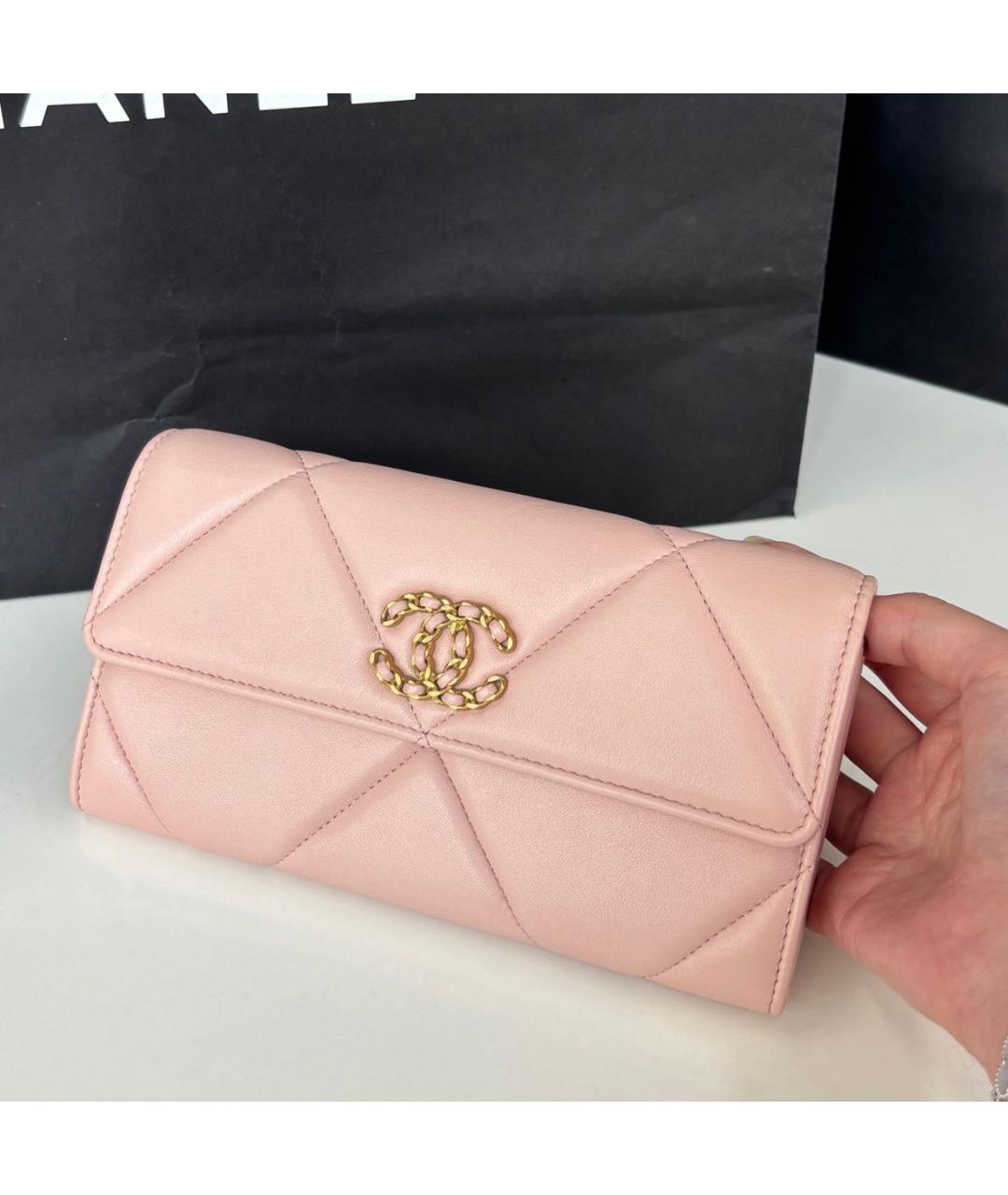 CHANEL Коралловая кожаная сумка через плечо, фото 2