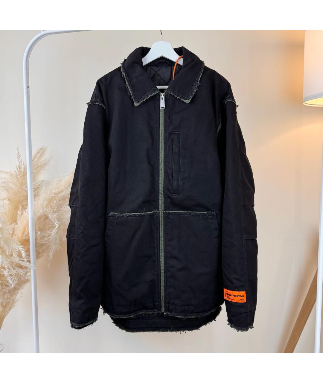HERON PRESTON Черная деним куртка, фото 5