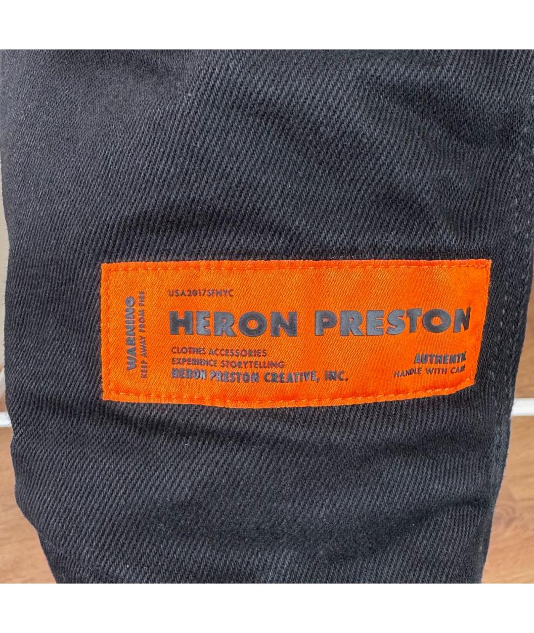 HERON PRESTON Черная деним куртка, фото 7