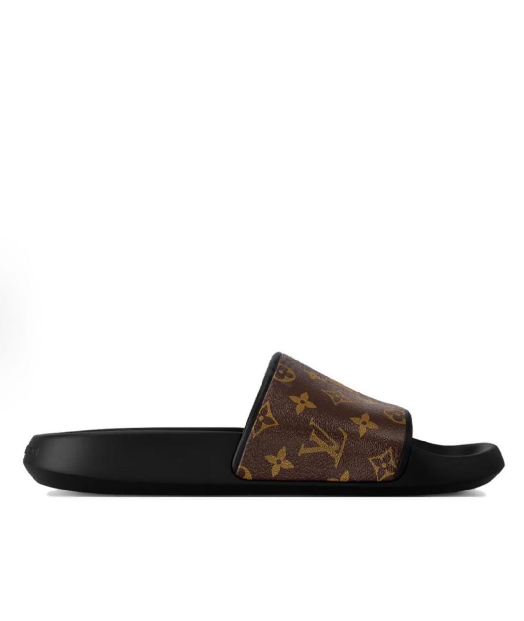 LOUIS VUITTON Коричневые шлепанцы, фото 2