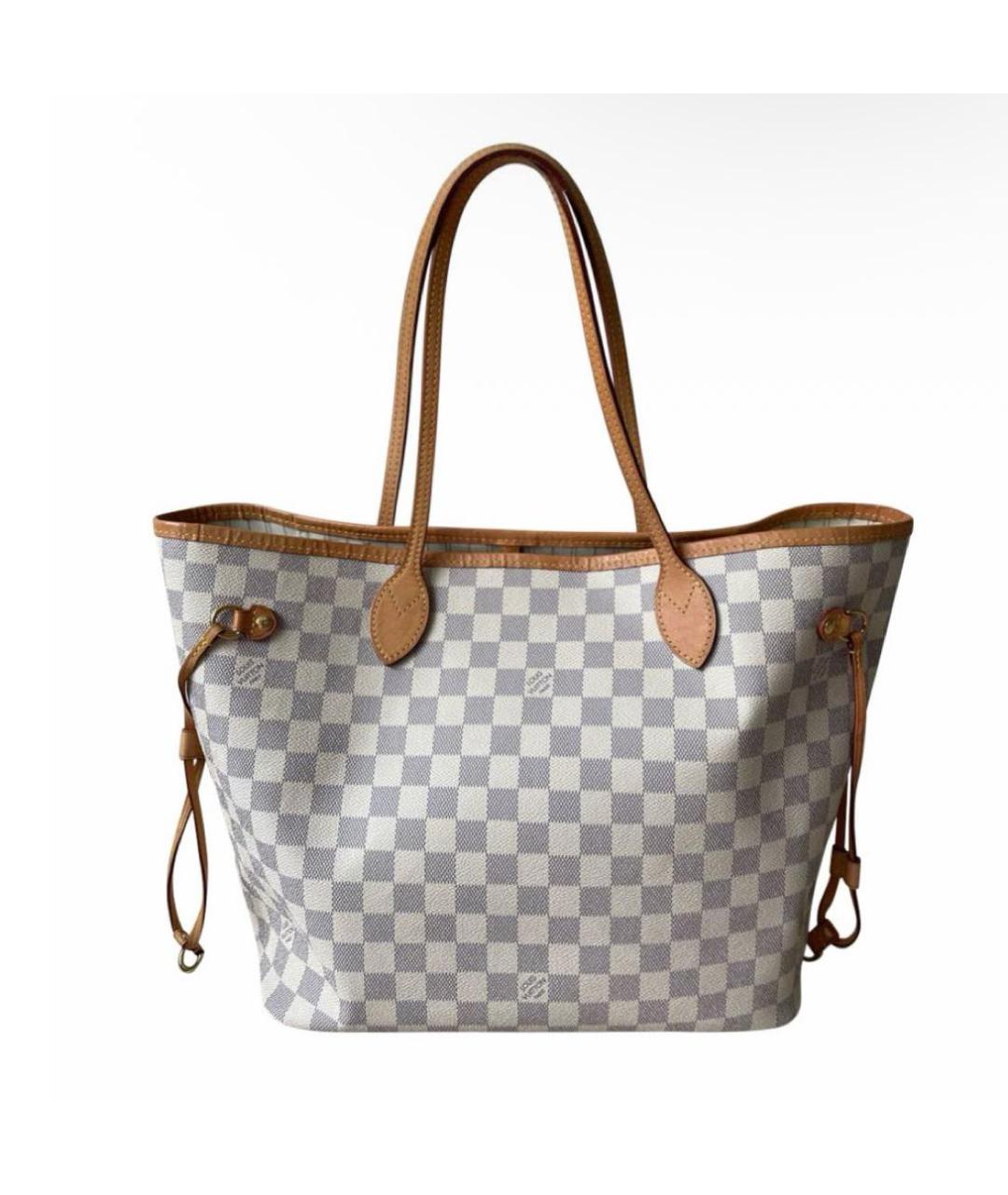 LOUIS VUITTON Бежевая кожаная сумка через плечо, фото 9