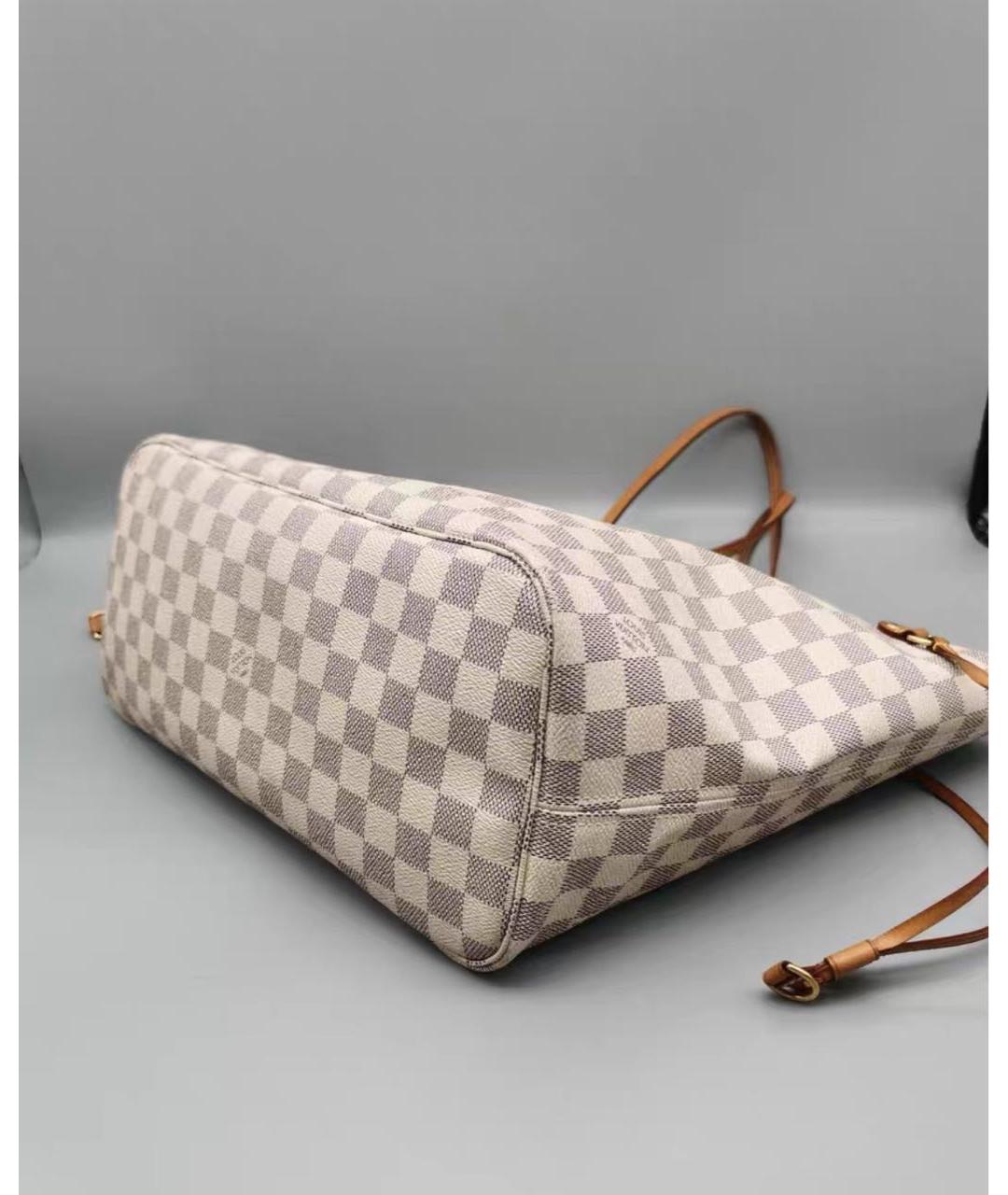 LOUIS VUITTON Бежевая кожаная сумка через плечо, фото 6