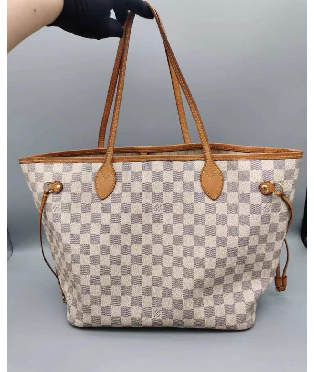 LOUIS VUITTON Бежевая кожаная сумка через плечо, фото 2