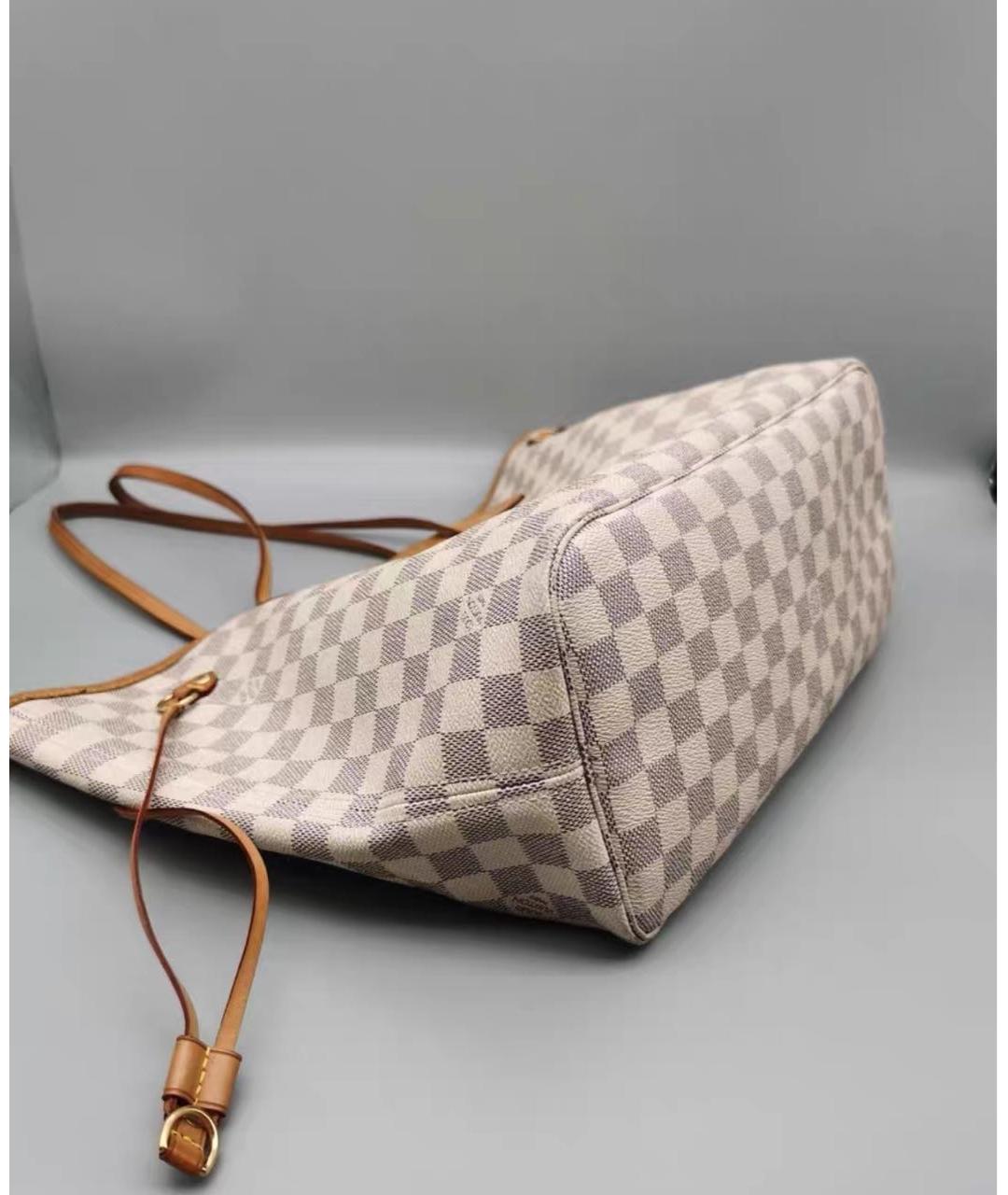 LOUIS VUITTON Бежевая кожаная сумка через плечо, фото 7