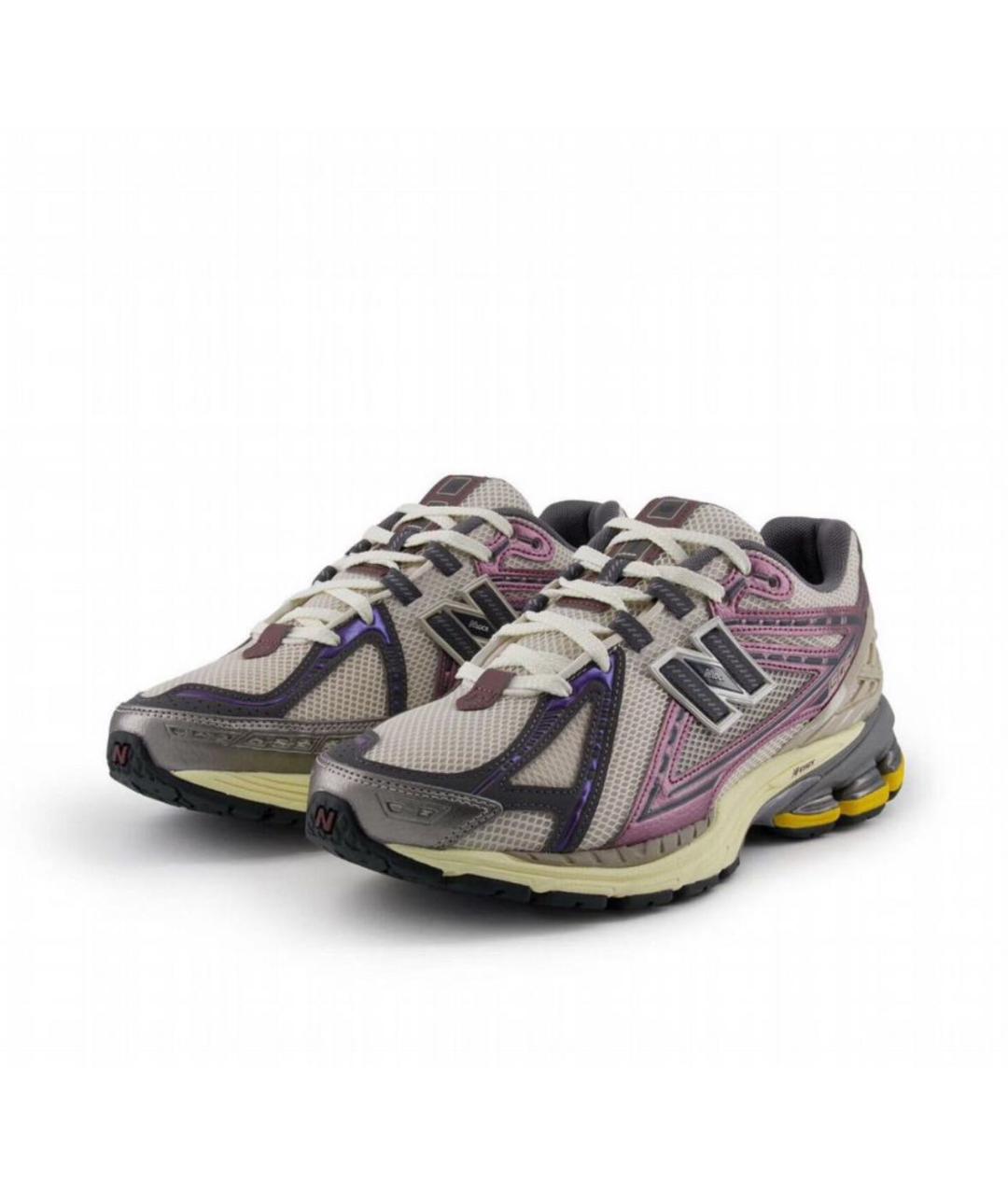 NEW BALANCE Фиолетовые кожаные низкие кроссовки / кеды, фото 2