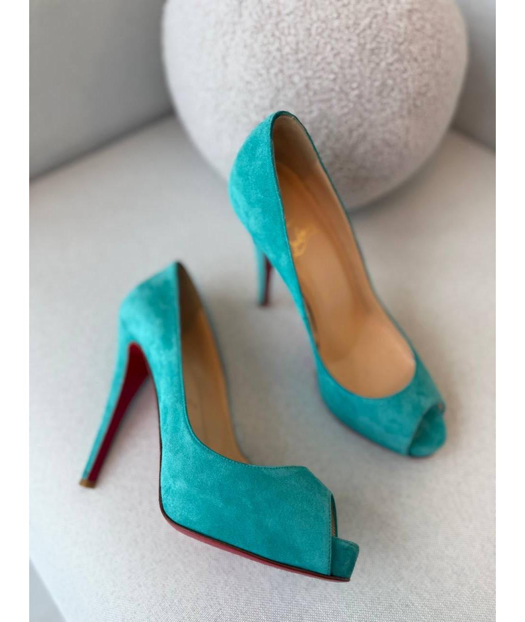CHRISTIAN LOUBOUTIN Бирюзовые туфли, фото 8