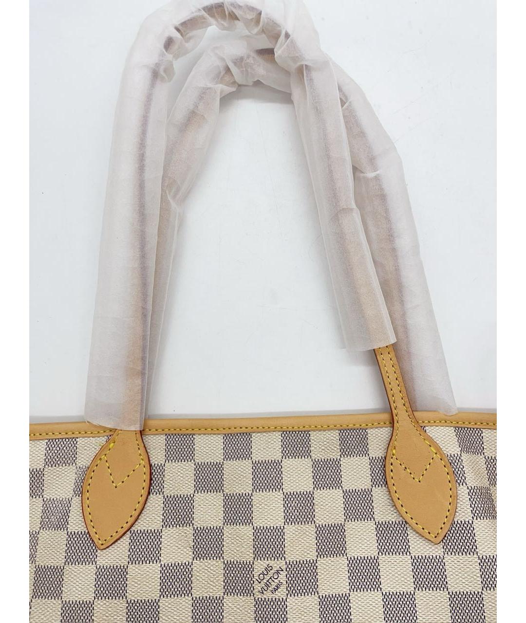 LOUIS VUITTON Бежевая кожаная сумка через плечо, фото 7