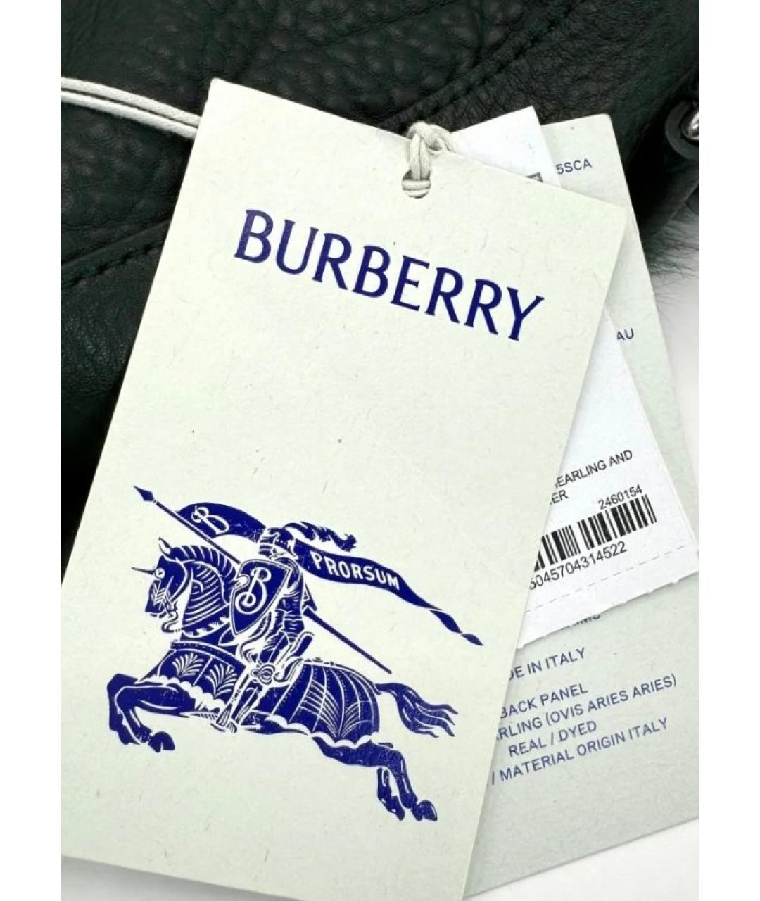 BURBERRY Зеленая кожаная сумка через плечо, фото 7