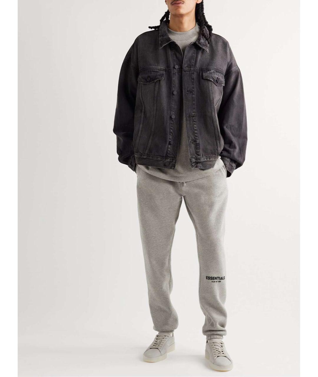 FEAR OF GOD ESSENTIALS Серые хлопковые повседневные брюки, фото 4