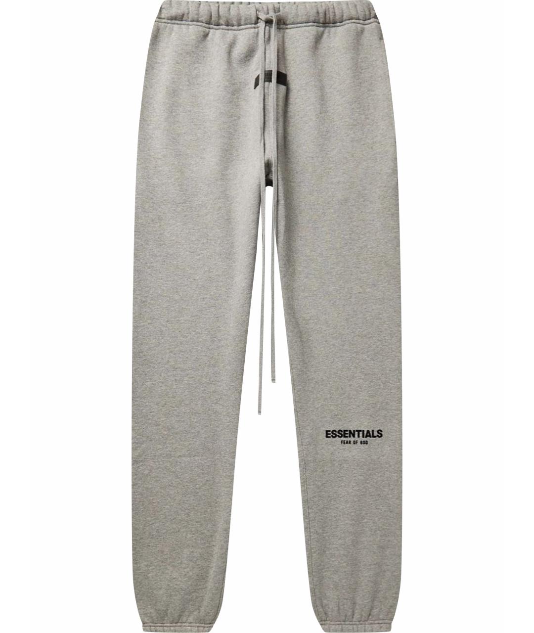 FEAR OF GOD ESSENTIALS Серые хлопковые повседневные брюки, фото 1