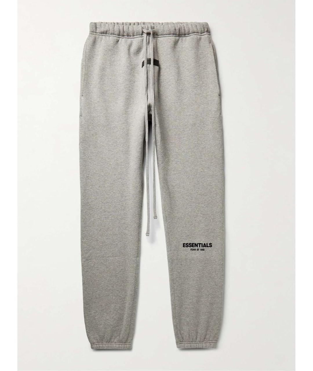 FEAR OF GOD ESSENTIALS Серые хлопковые повседневные брюки, фото 6