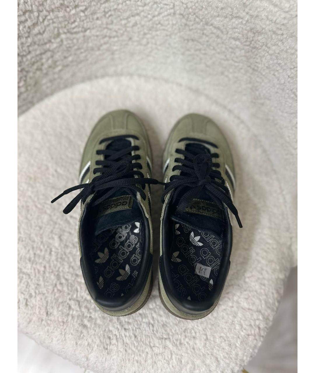 ADIDAS Хаки замшевые кеды, фото 3