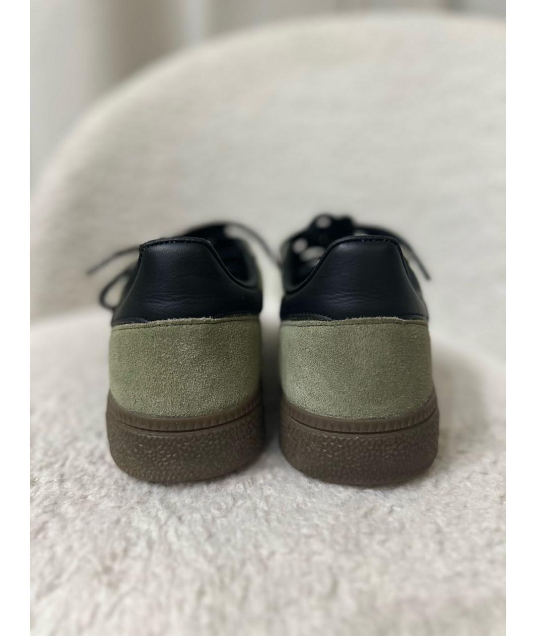 ADIDAS Хаки замшевые кеды, фото 4