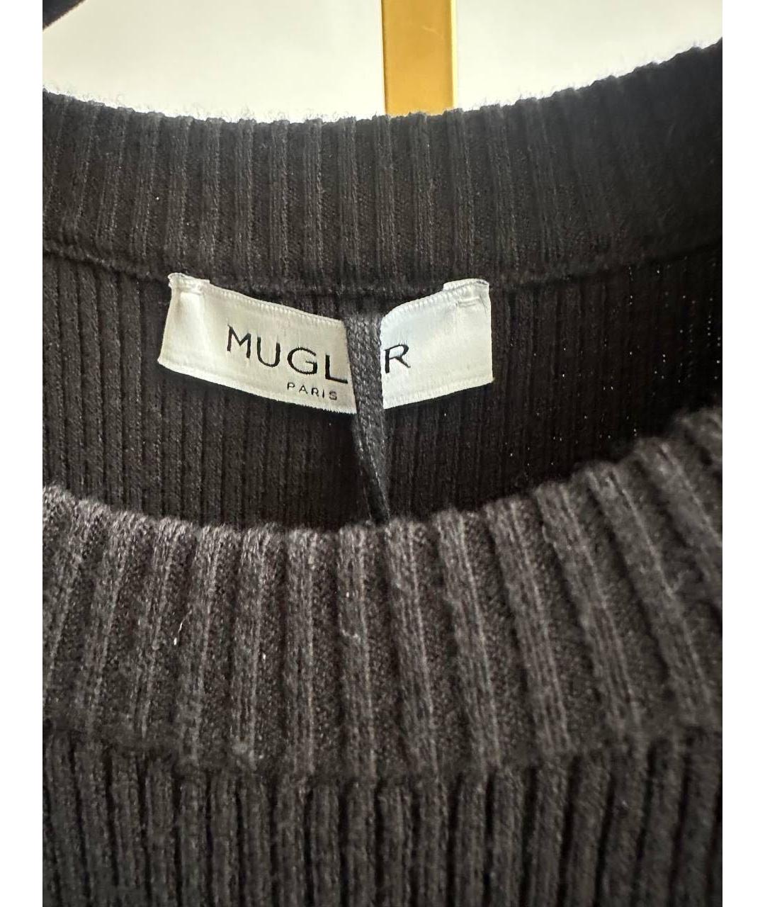 MUGLER Черное повседневное платье, фото 4