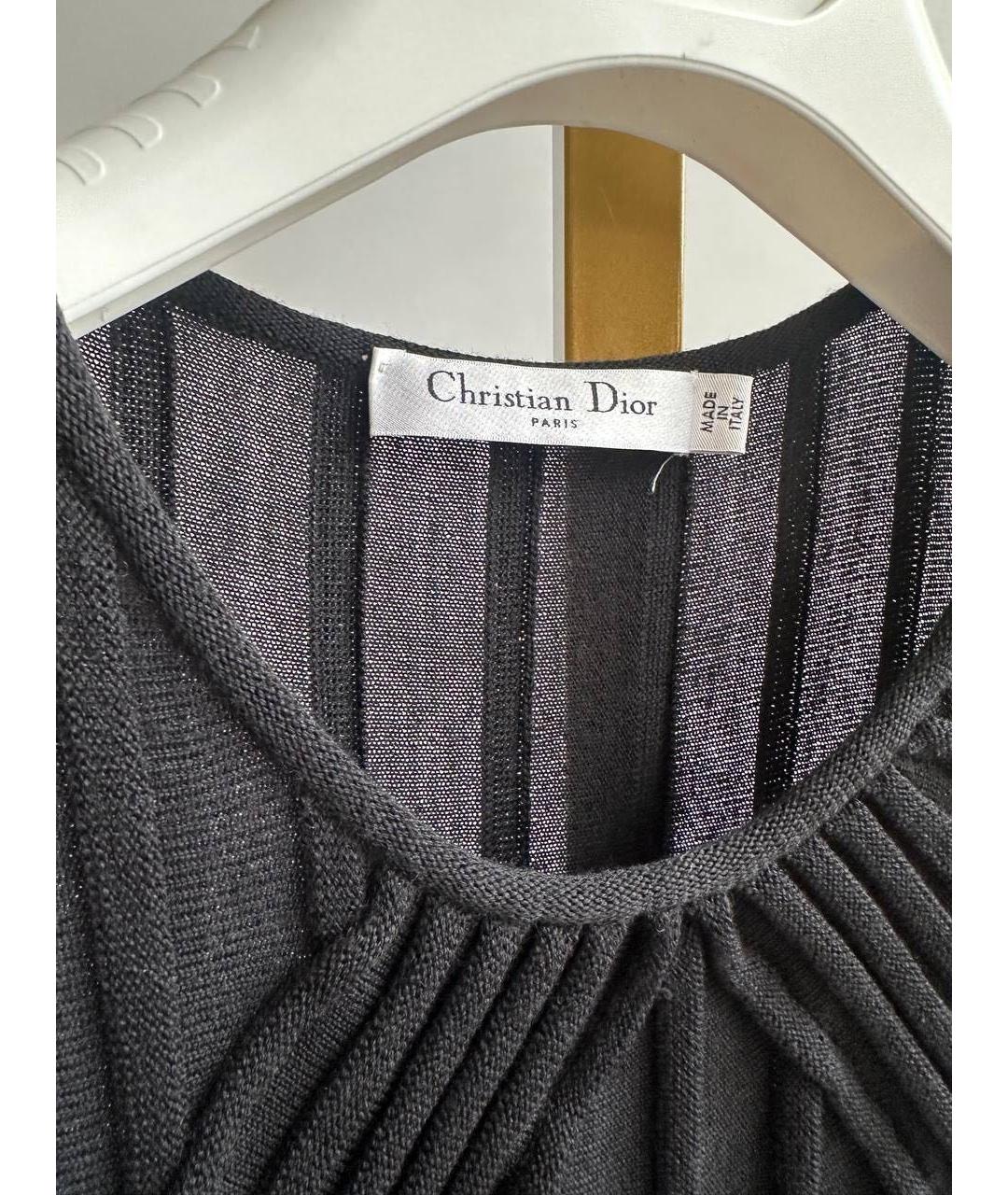 CHRISTIAN DIOR Черное повседневное платье, фото 3