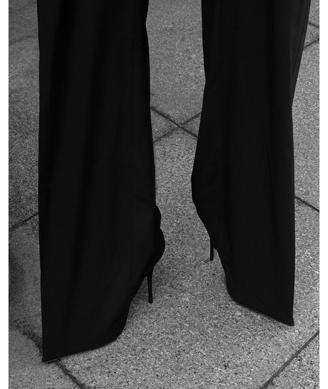 BALENCIAGA Черные прямые брюки, фото 4