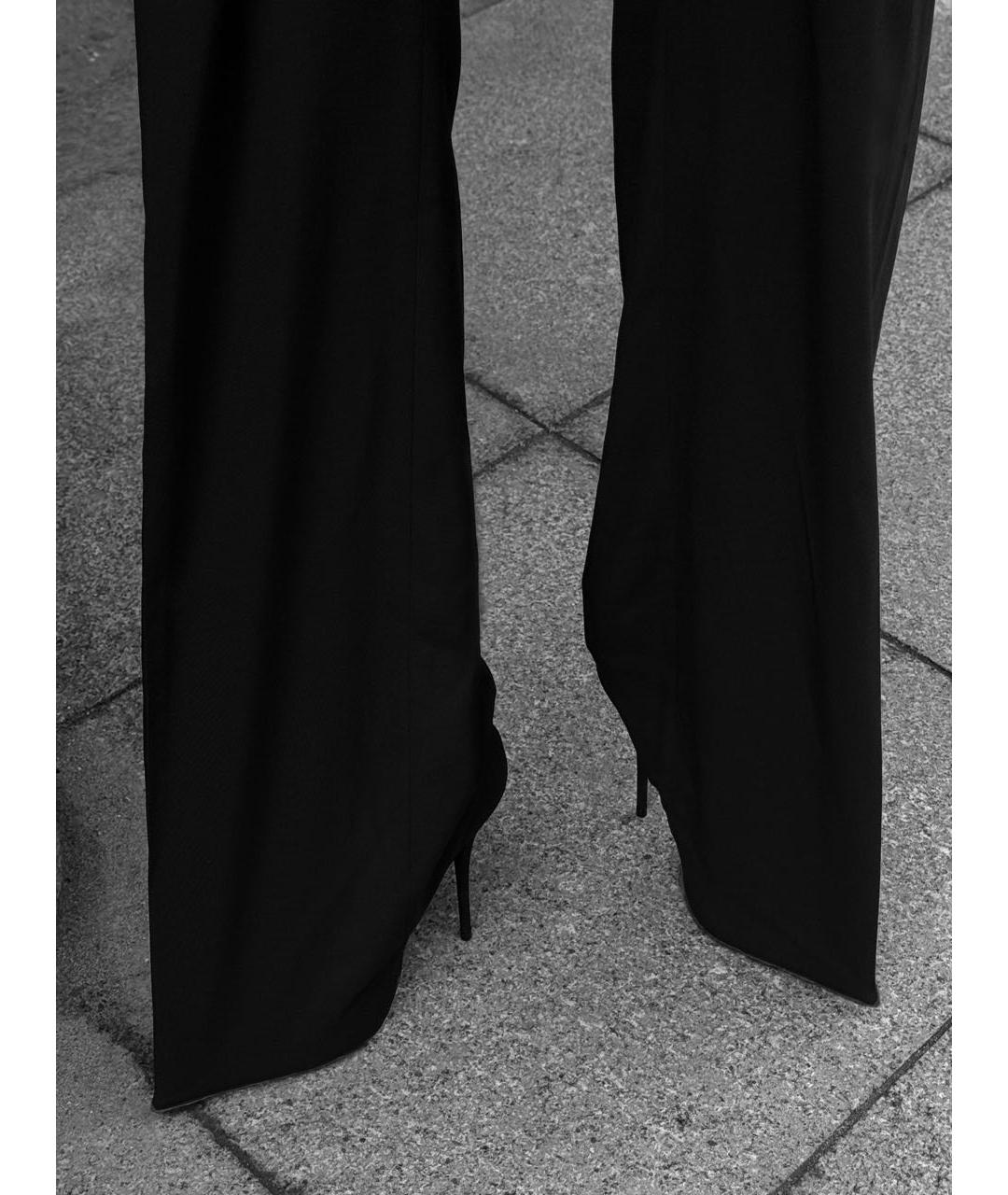 BALENCIAGA Черные прямые брюки, фото 3