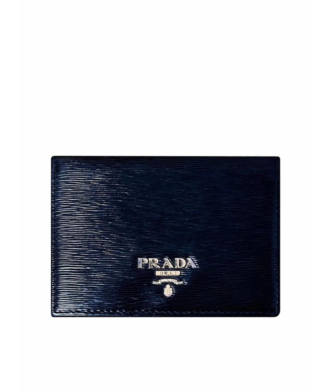 PRADA Черный кожаный кошелек, фото 1