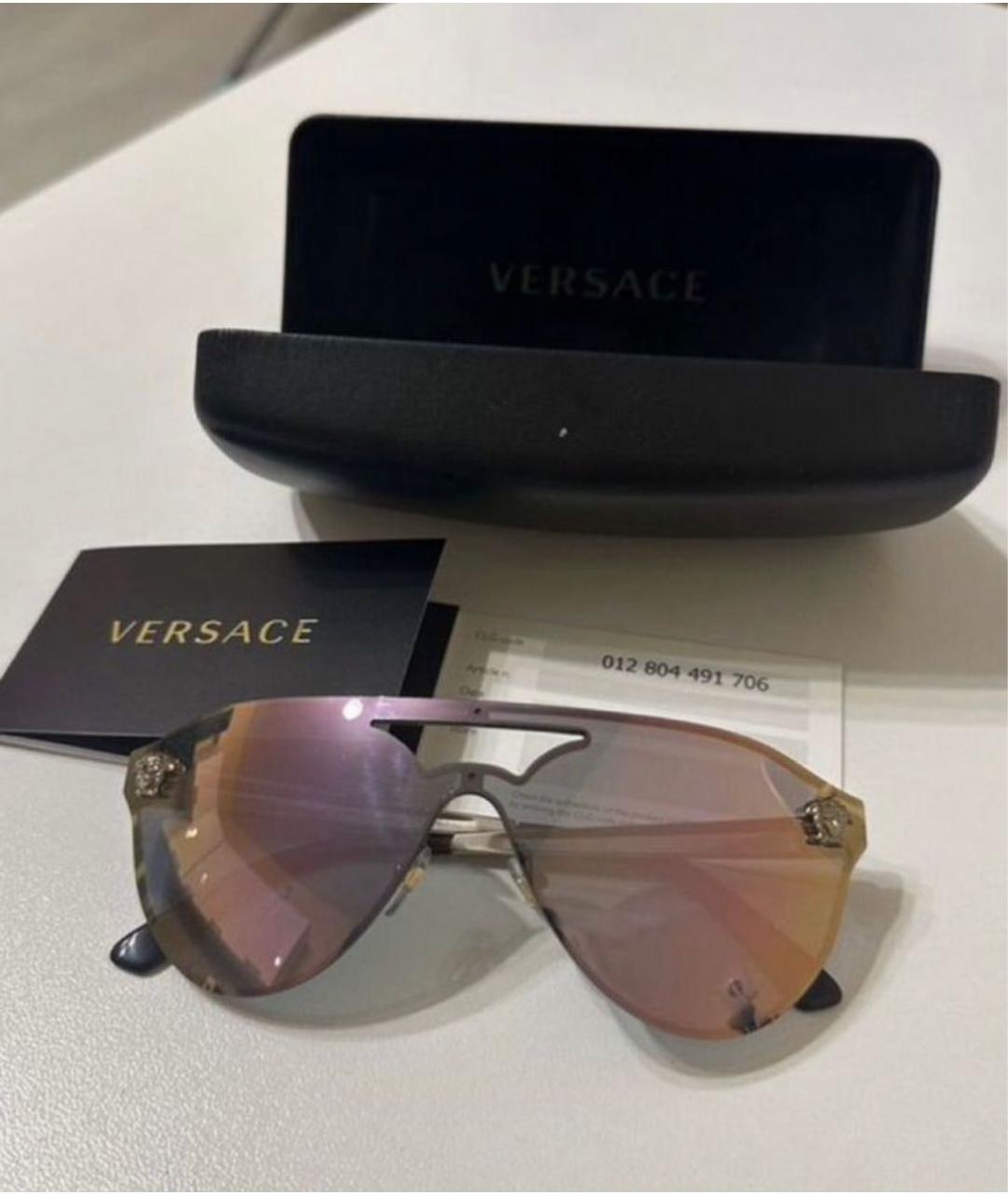 VERSACE Мульти металлические солнцезащитные очки, фото 7