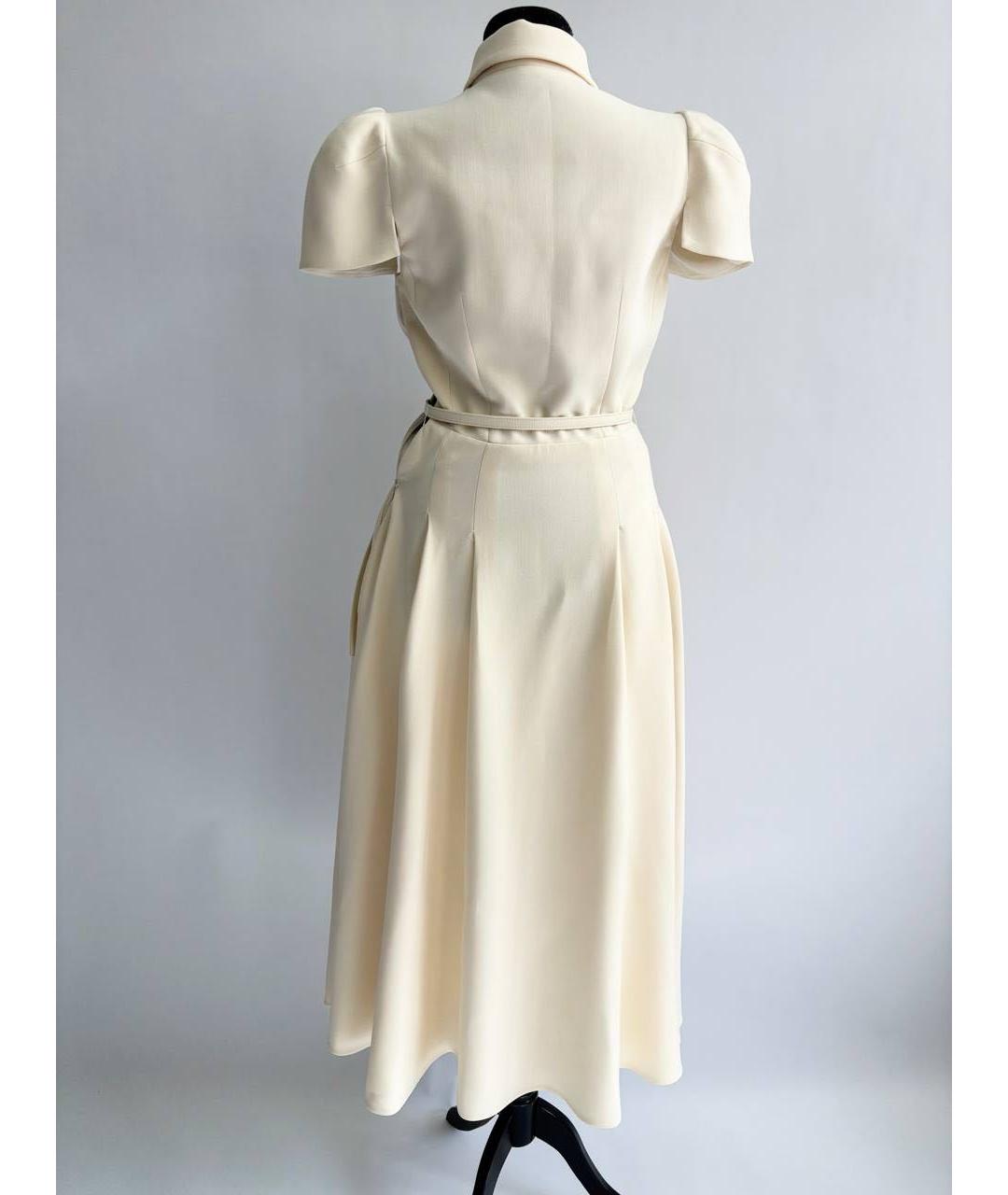CHRISTIAN DIOR Бежевое повседневное платье, фото 2
