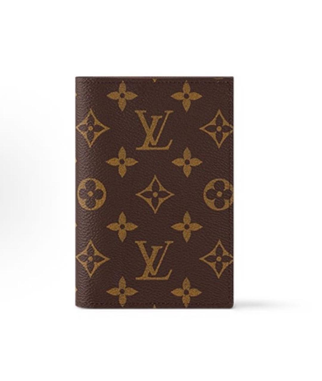 LOUIS VUITTON Коричневый кожаный кардхолдер, фото 6