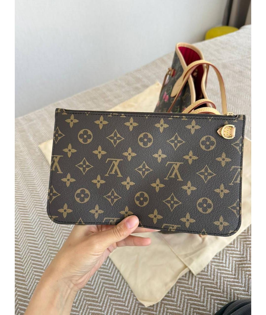 LOUIS VUITTON Коричневая сумка тоут, фото 6