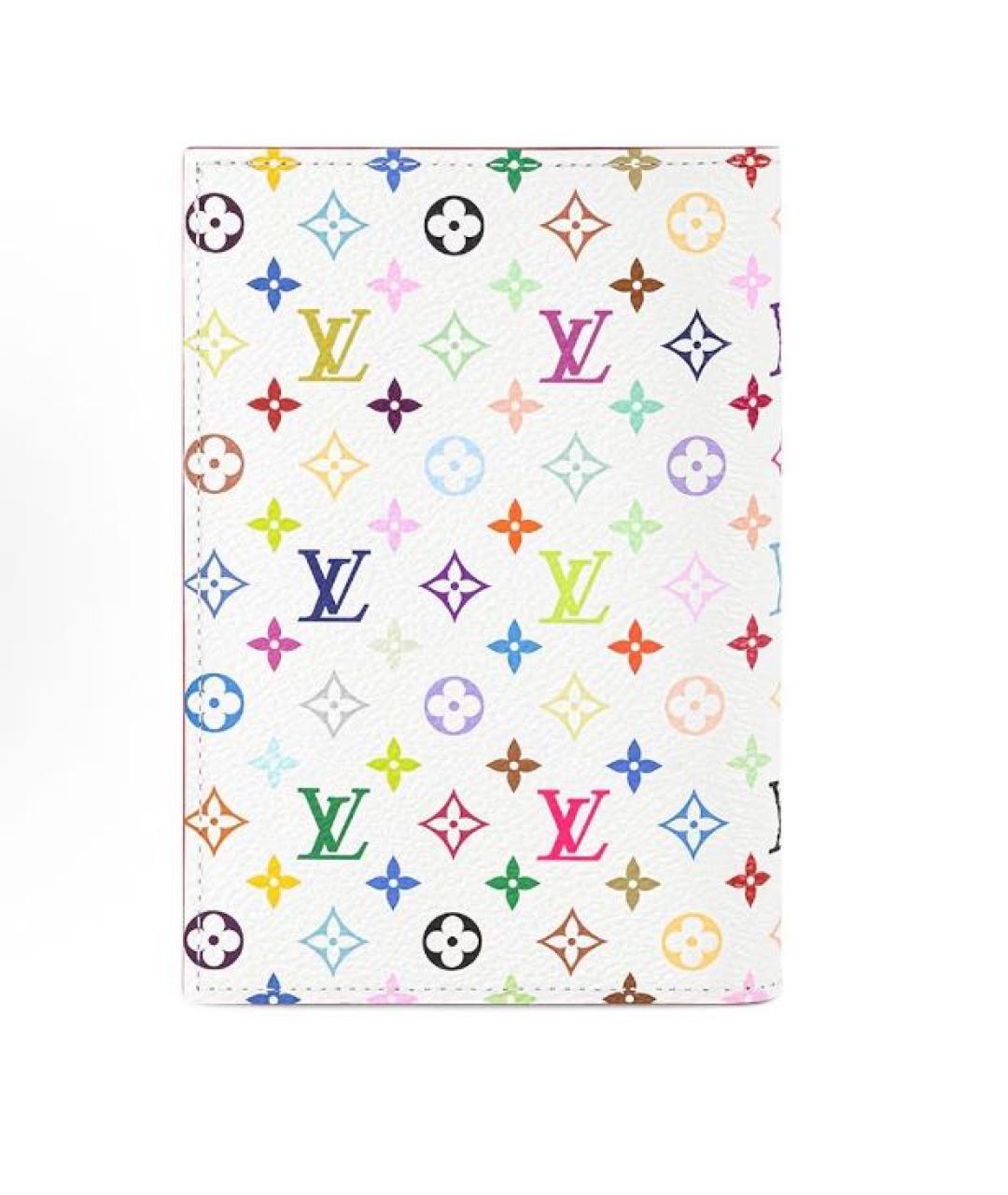 LOUIS VUITTON Белый кожаный кардхолдер, фото 2