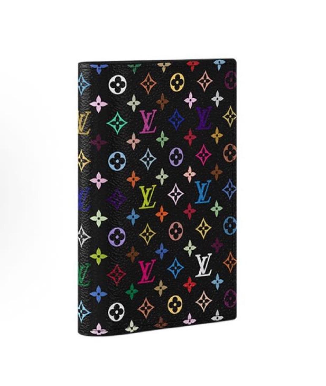 LOUIS VUITTON Черный кожаный кардхолдер, фото 2