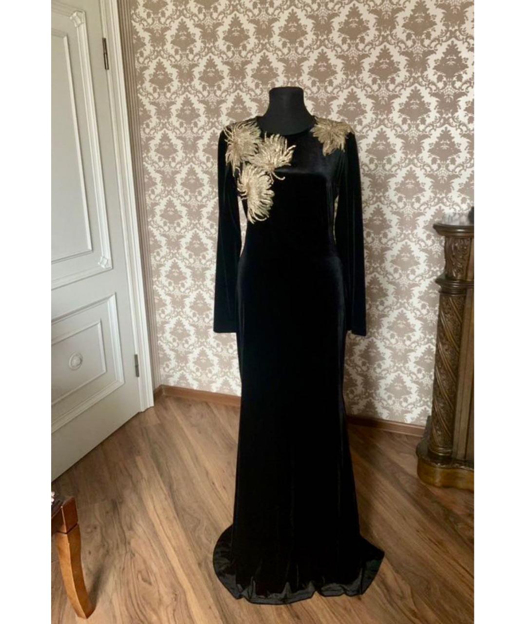 ELIE SAAB Черное шелковое вечернее платье, фото 9