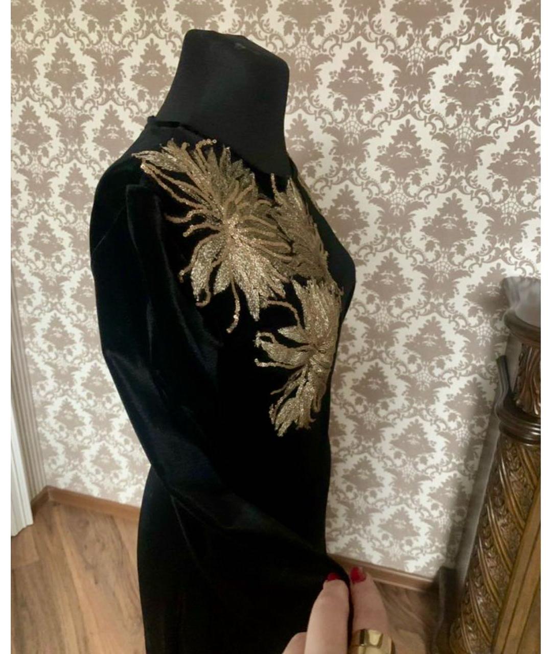 ELIE SAAB Черное шелковое вечернее платье, фото 4