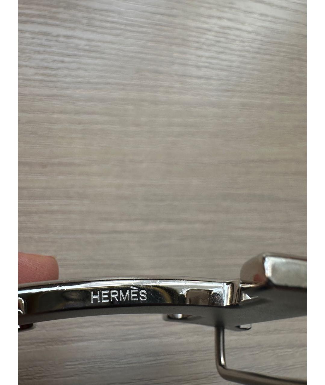HERMES Черный кожаный ремень, фото 6