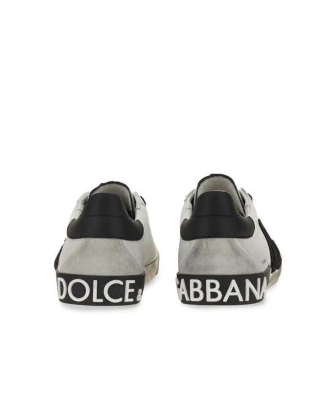 DOLCE&GABBANA Белые низкие кроссовки / кеды, фото 4