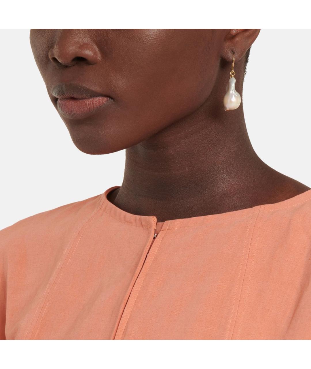 JIL SANDER Золотые серьги, фото 2