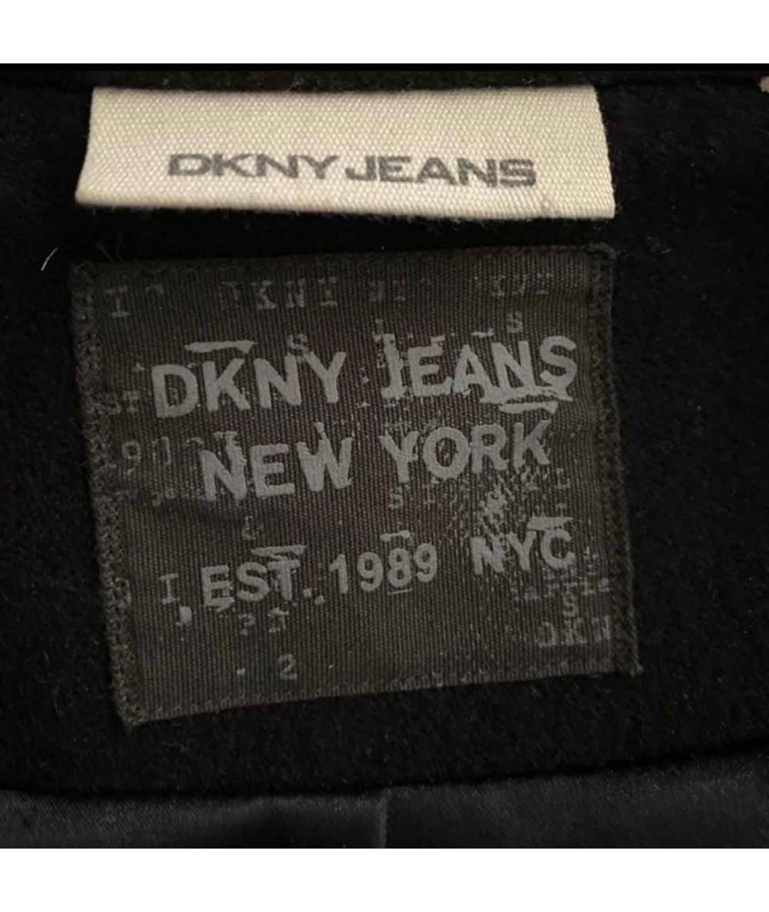 DKNY Черное шерстяное пальто, фото 5
