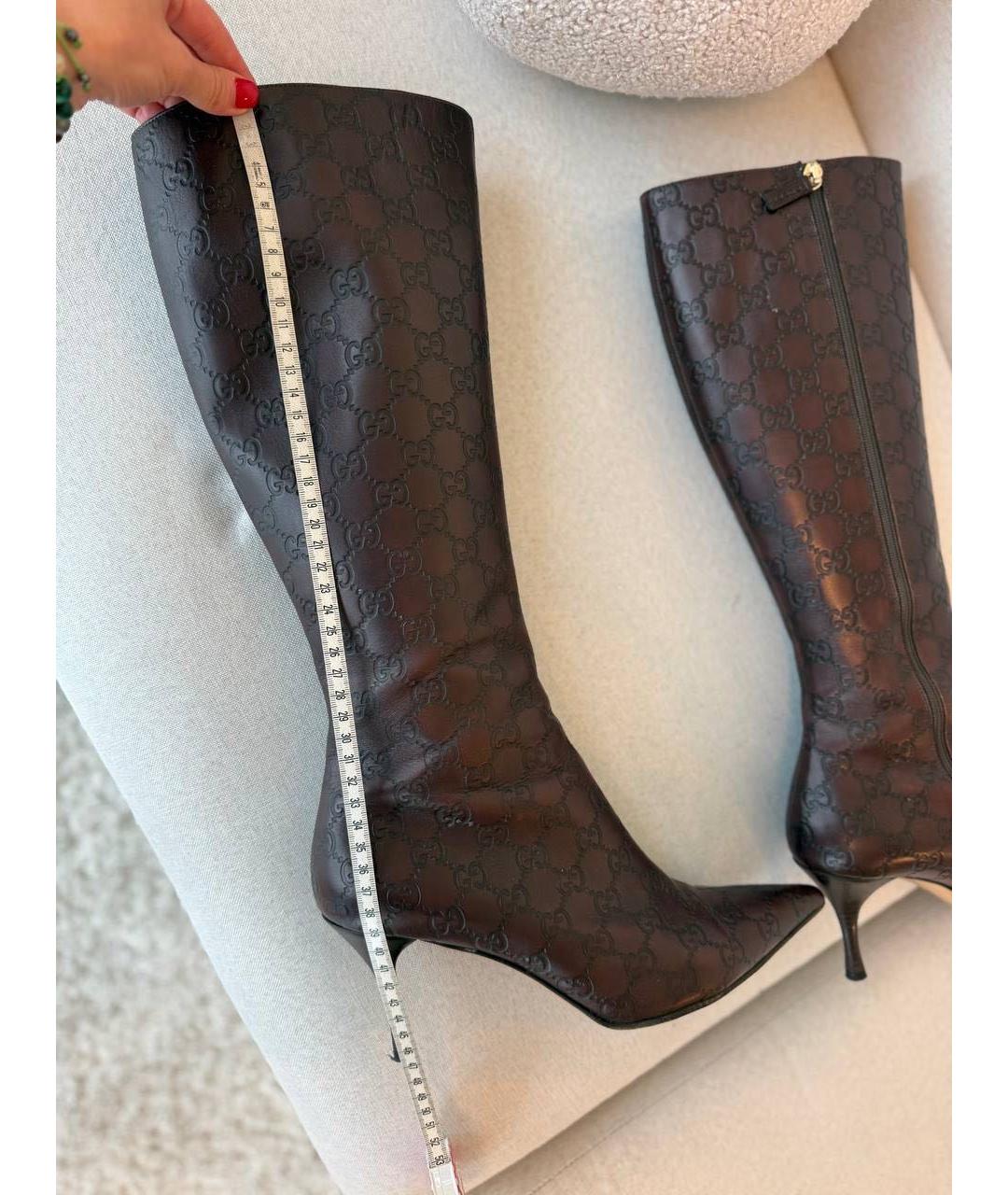 GUCCI Коричневые сапоги, фото 6
