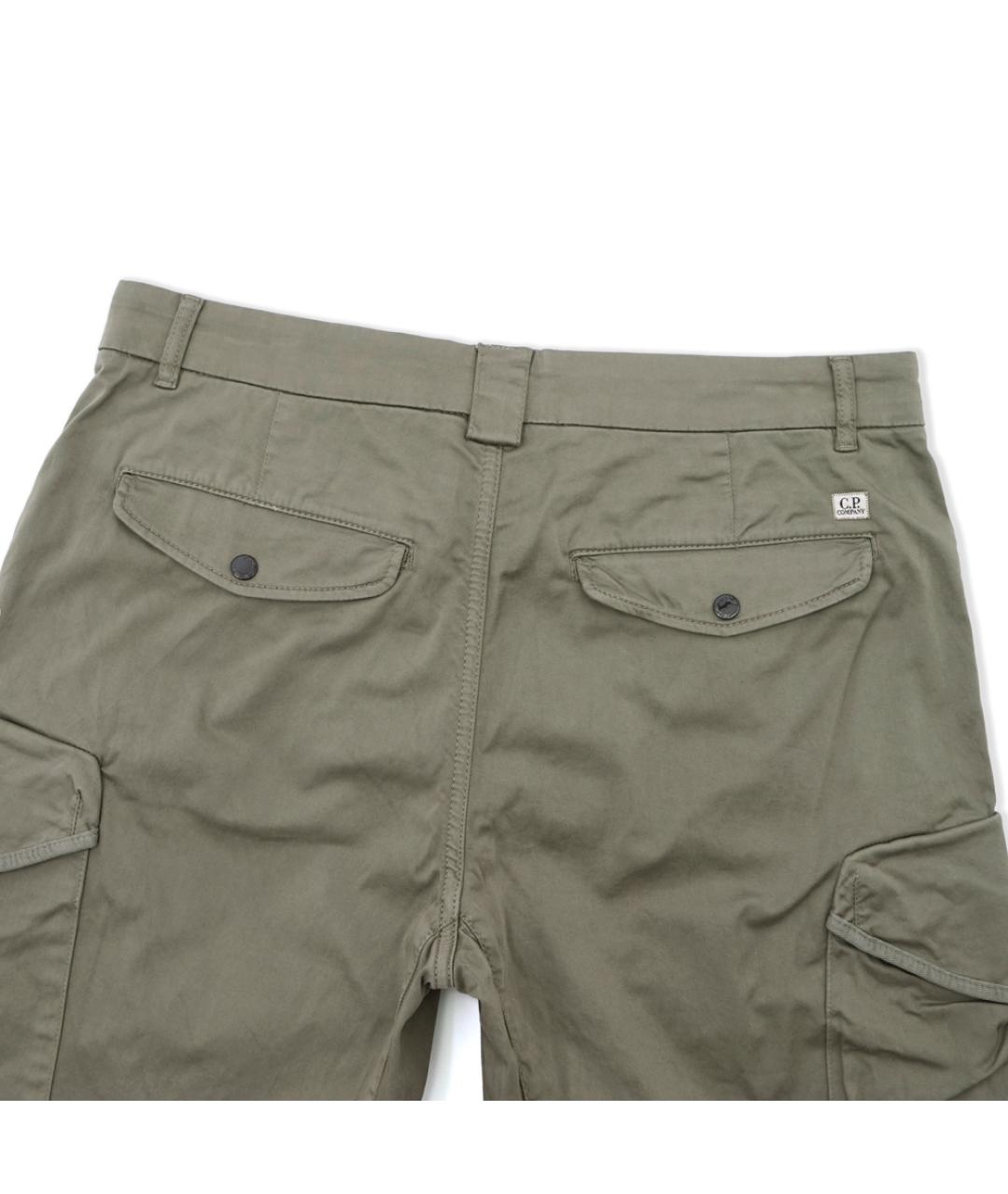 CP COMPANY Хаки хлопко-эластановые повседневные брюки, фото 5