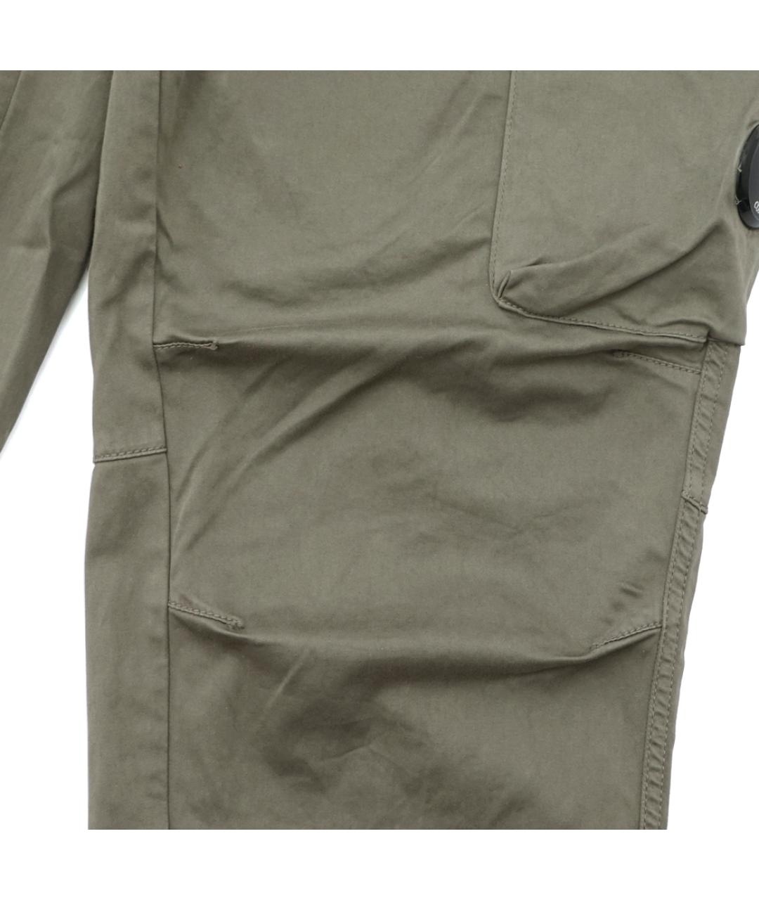 CP COMPANY Хаки хлопко-эластановые повседневные брюки, фото 6