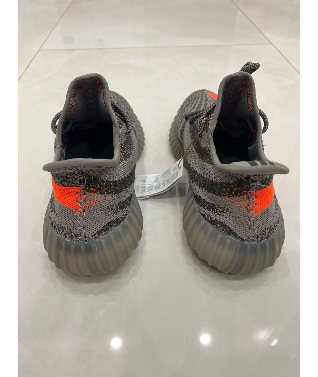 ADIDAS YEEZY Антрацитовые низкие кроссовки / кеды, фото 4