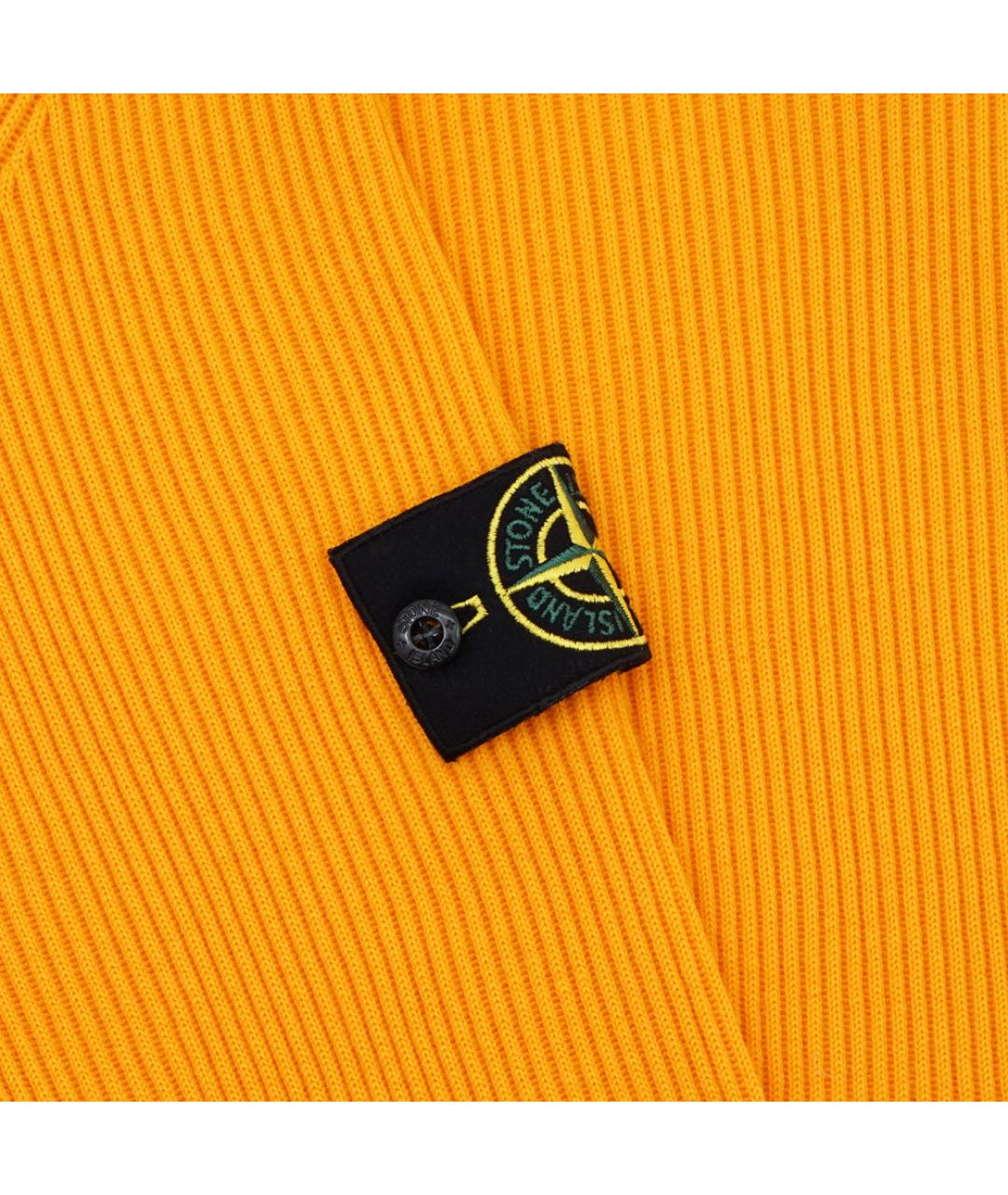 STONE ISLAND Оранжевый шерстяной джемпер / свитер, фото 3